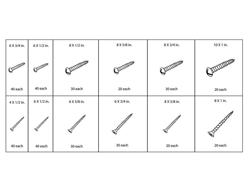 Performance Tool W5226 SEA/Metric Nut and Bolt Assortment with Case, 1,200 pieces - Image 4